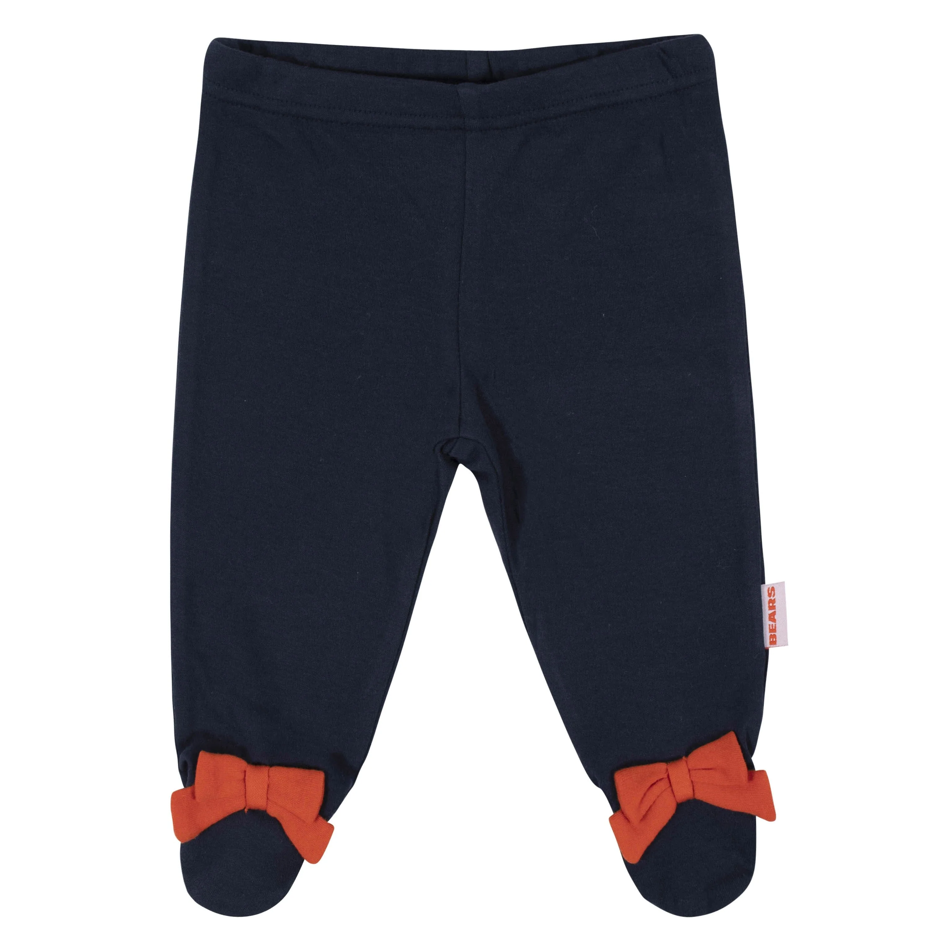 3-Piece Baby Girls Chicago Bears Bodysuit, Footed Pant, and Cap Set - Image 3