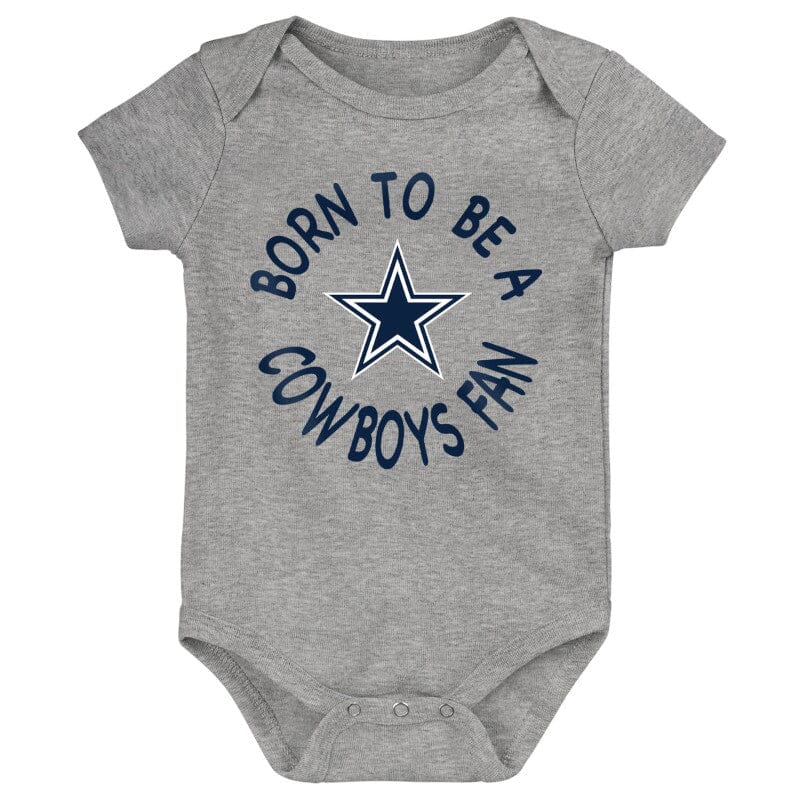 3-Pack Baby Boys Dallas Cowboys Short Sleeve Bodysuits - Image 4