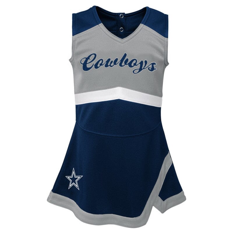 2-Piece Infant & Toddler Girls Dallas Cowboys Cheer Jumper Dress - Image 2