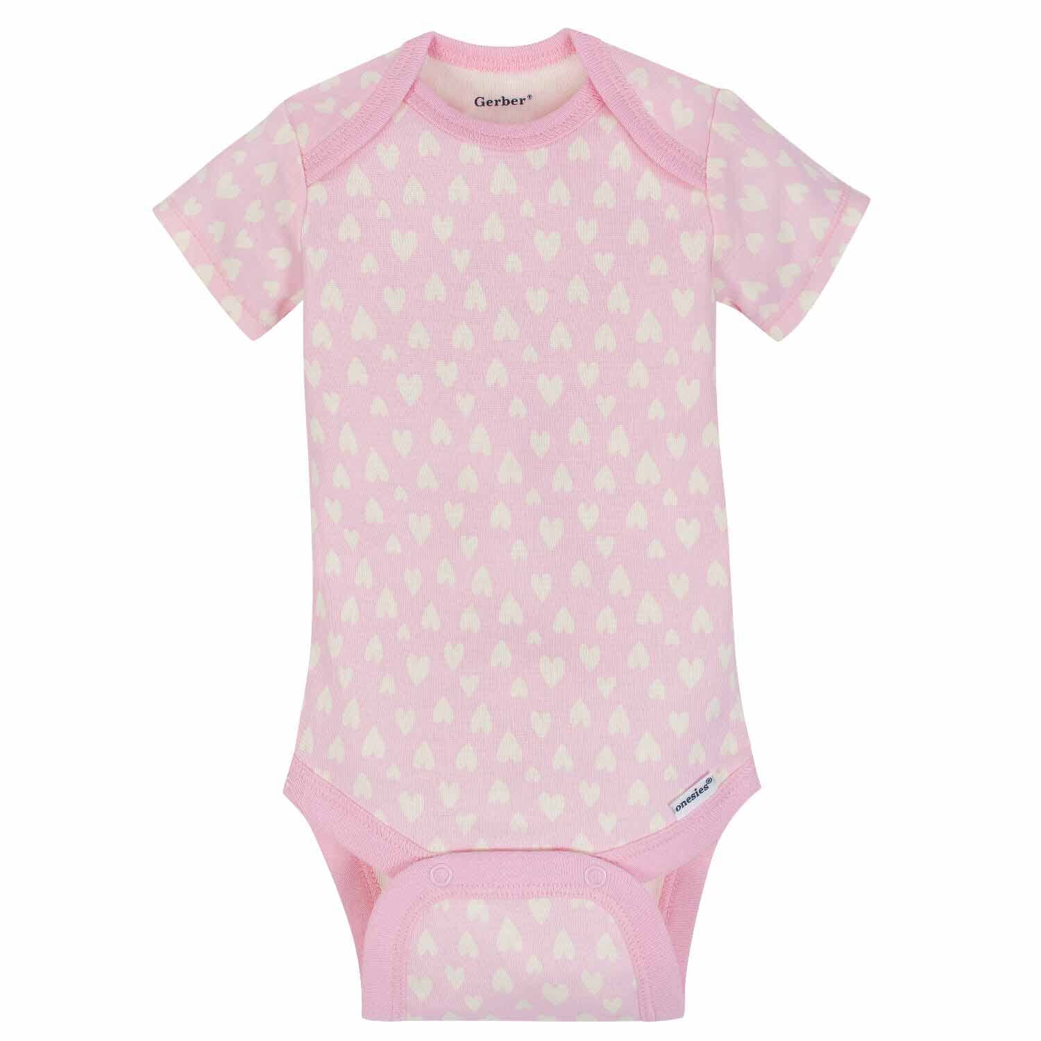 5-Pack Girls Princess Short Sleeve Onesies® Bodysuits - Image 3