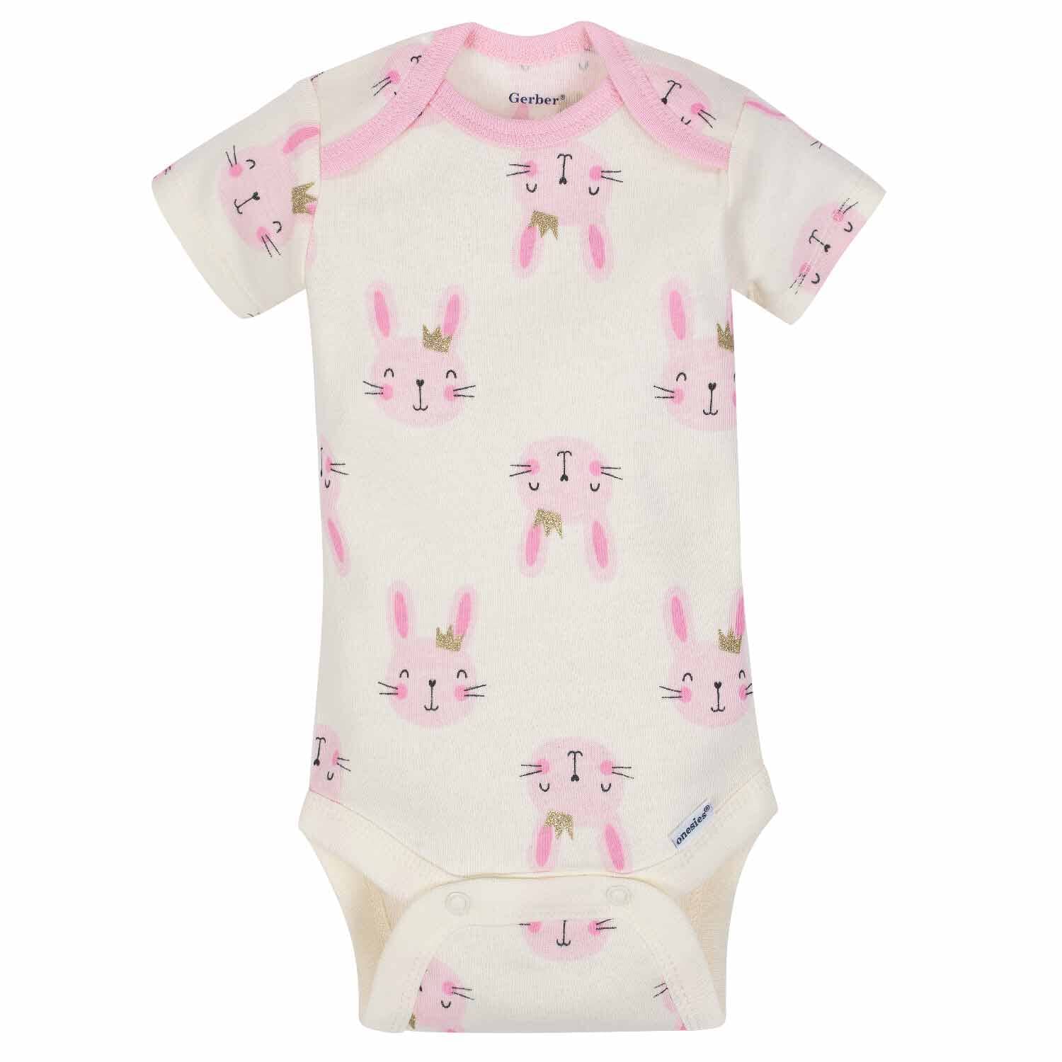 5-Pack Girls Princess Short Sleeve Onesies® Bodysuits - Image 6