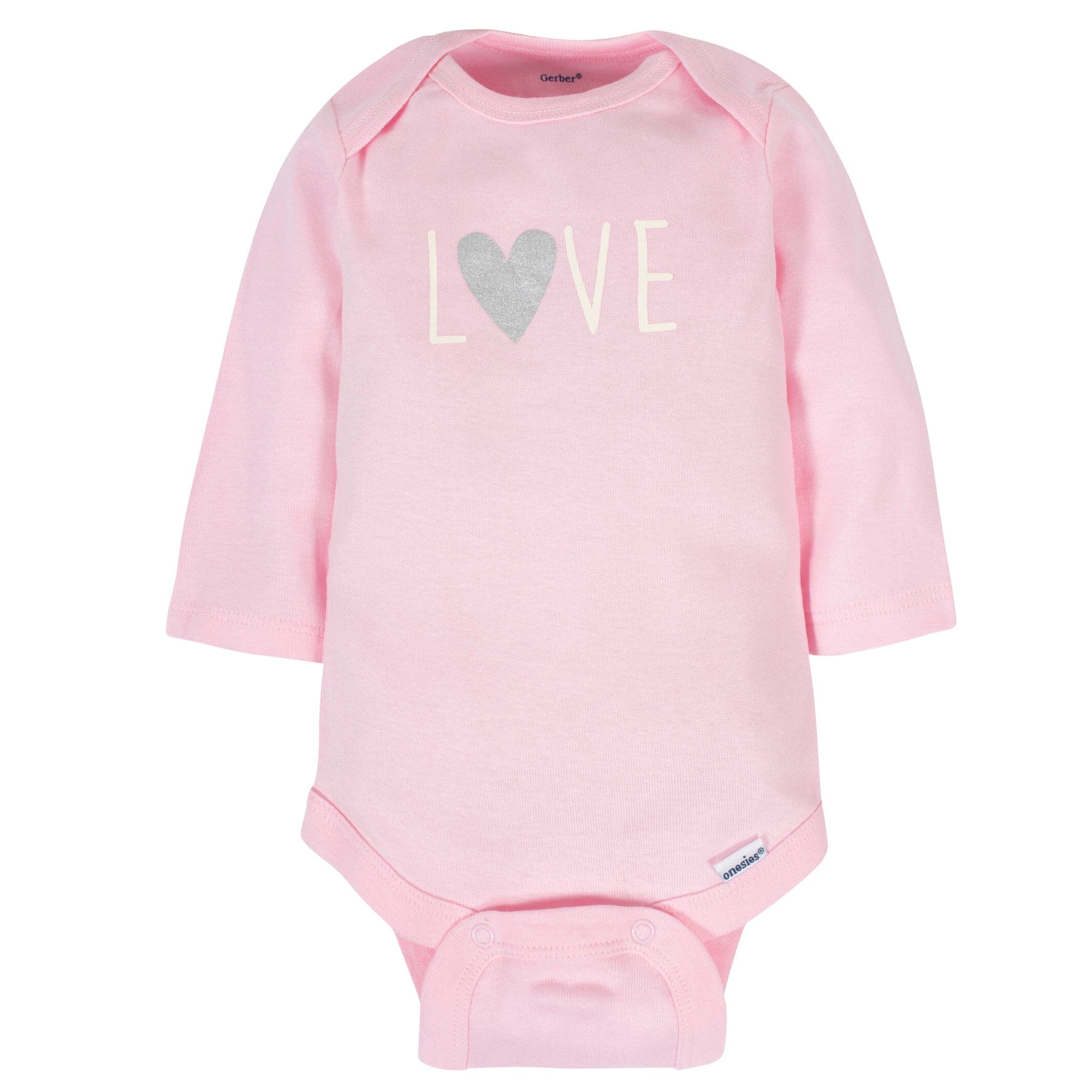 6-Pack Baby Girls Bunny Long Sleeve Onesies® Bodysuits - Image 3