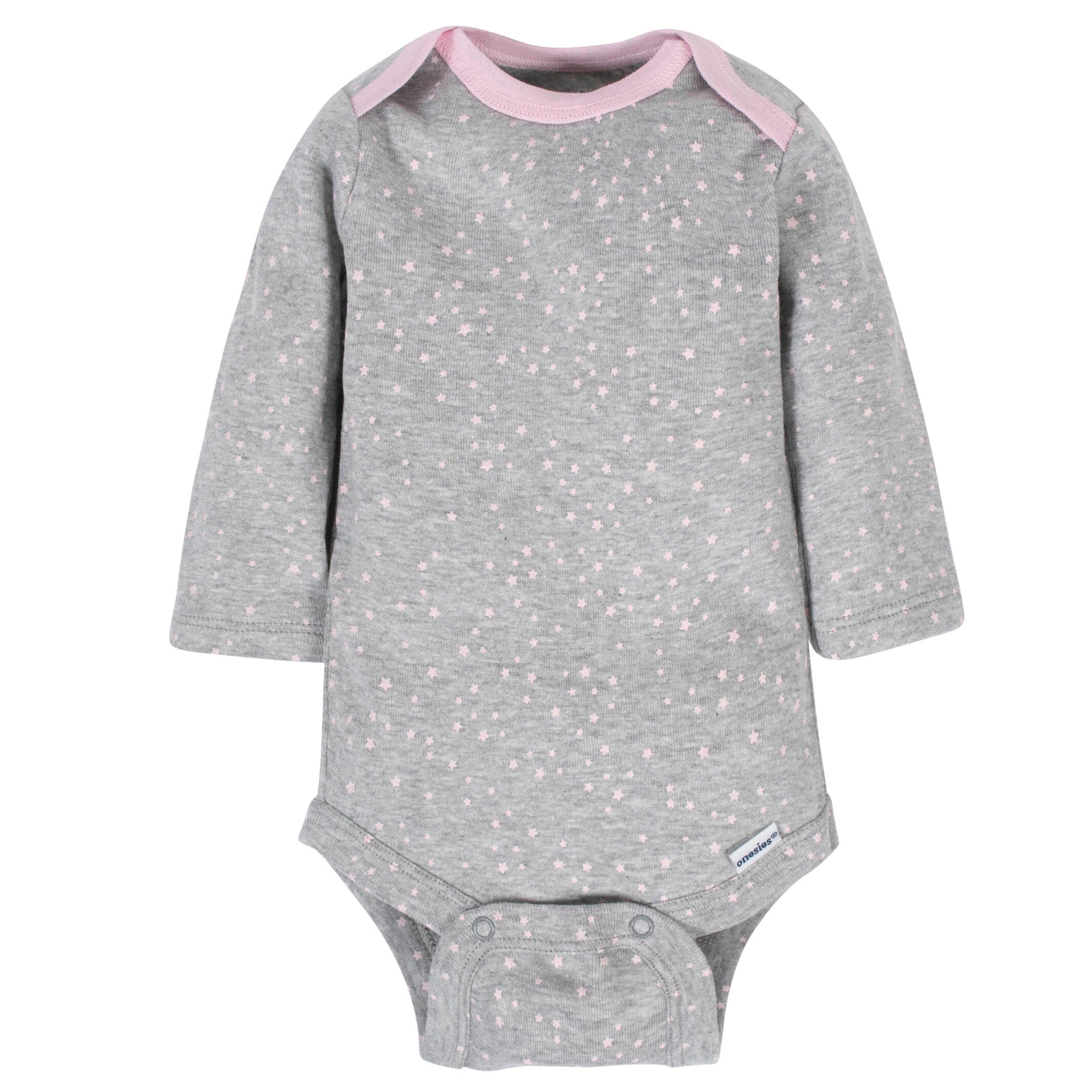 6-Pack Baby Girls Bunny Long Sleeve Onesies® Bodysuits - Image 4