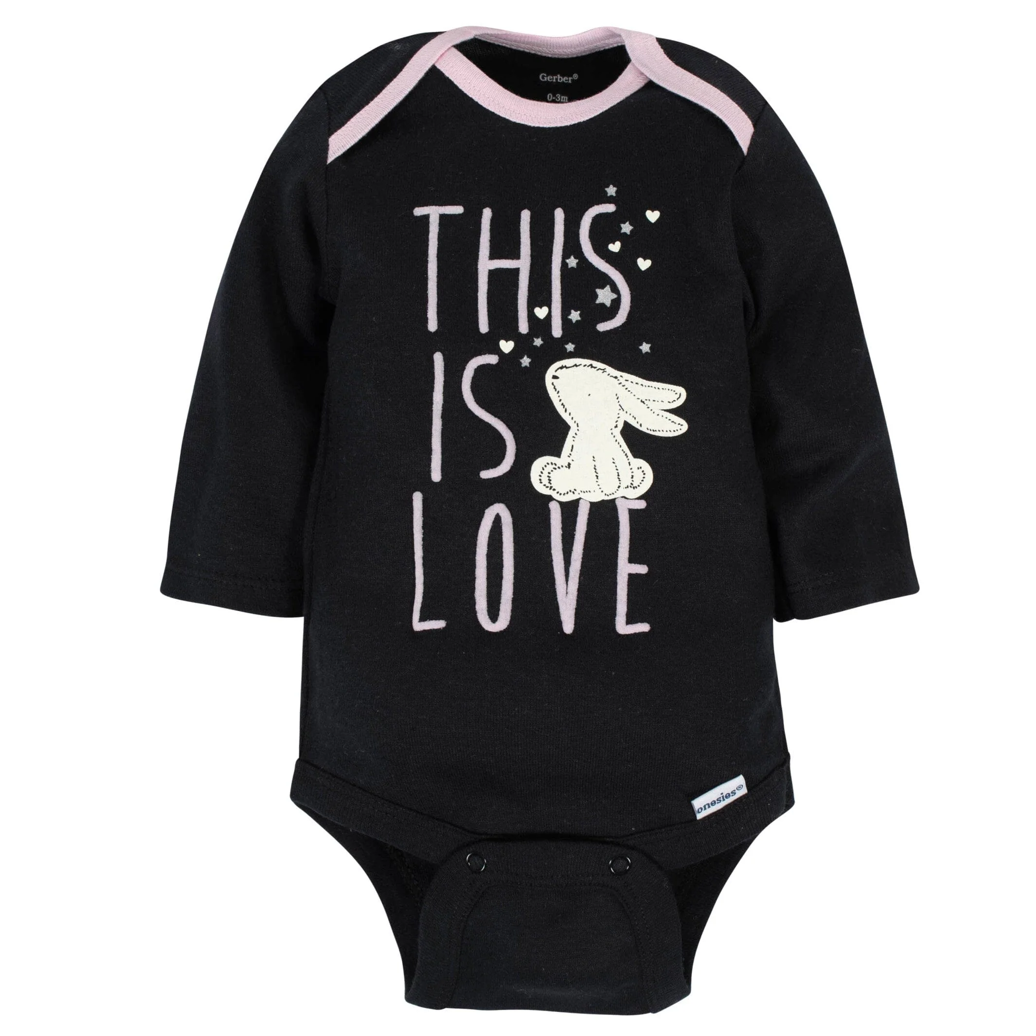 6-Pack Baby Girls Bunny Long Sleeve Onesies® Bodysuits - Image 7