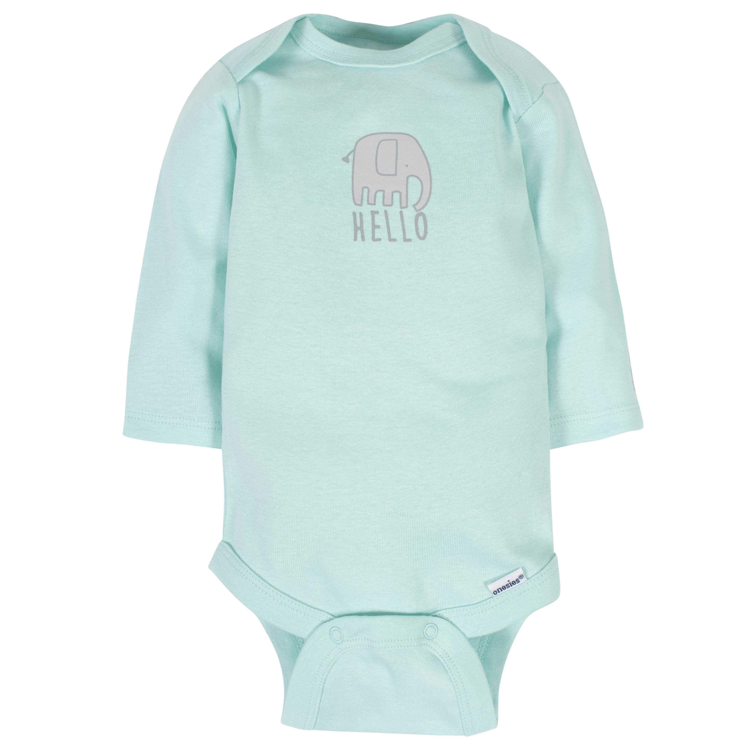 6-Pack Baby Neutral Animals Long Sleeve OnesiesĀ® Bodysuits - Image 3