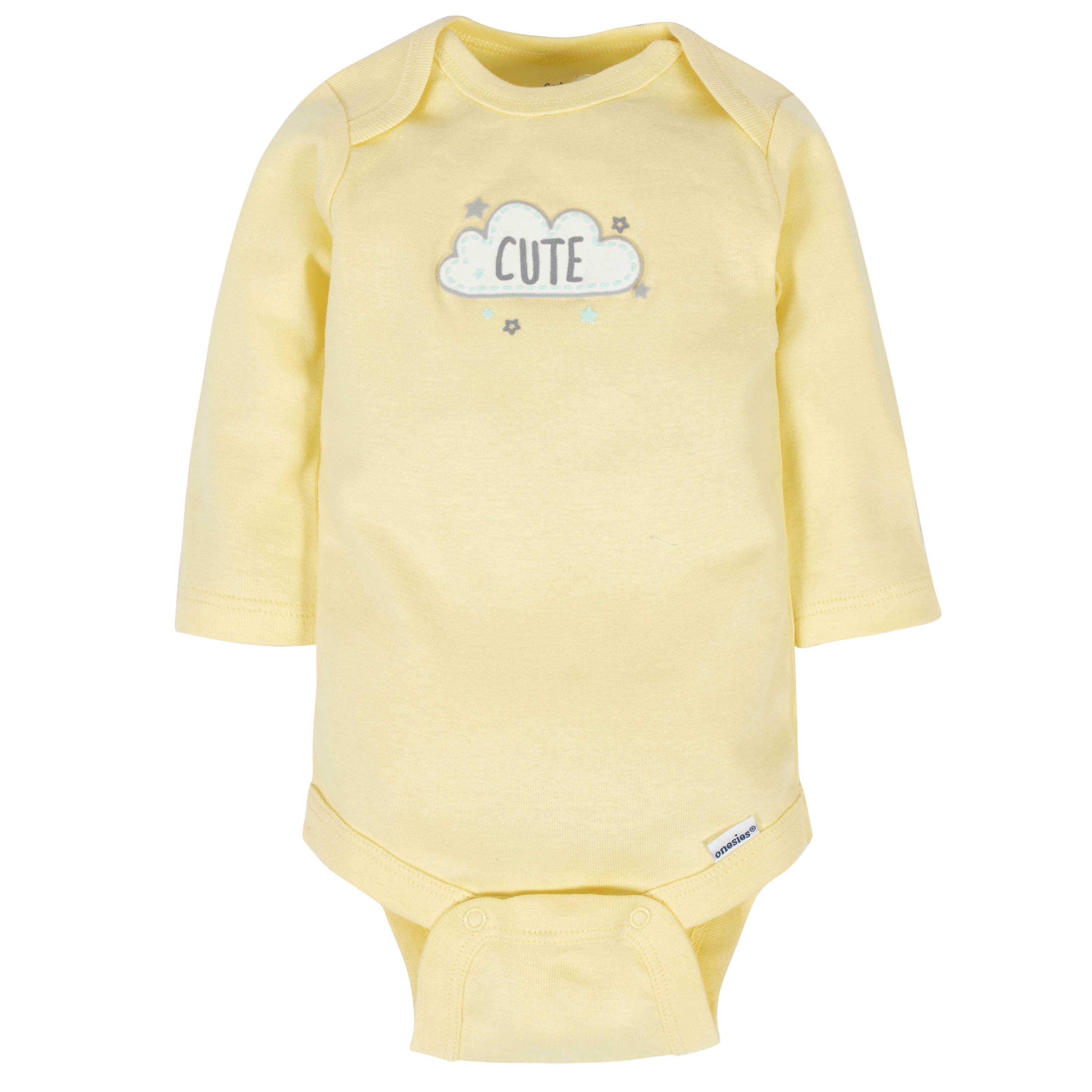 6-Pack Baby Neutral Animals Long Sleeve OnesiesĀ® Bodysuits - Image 4