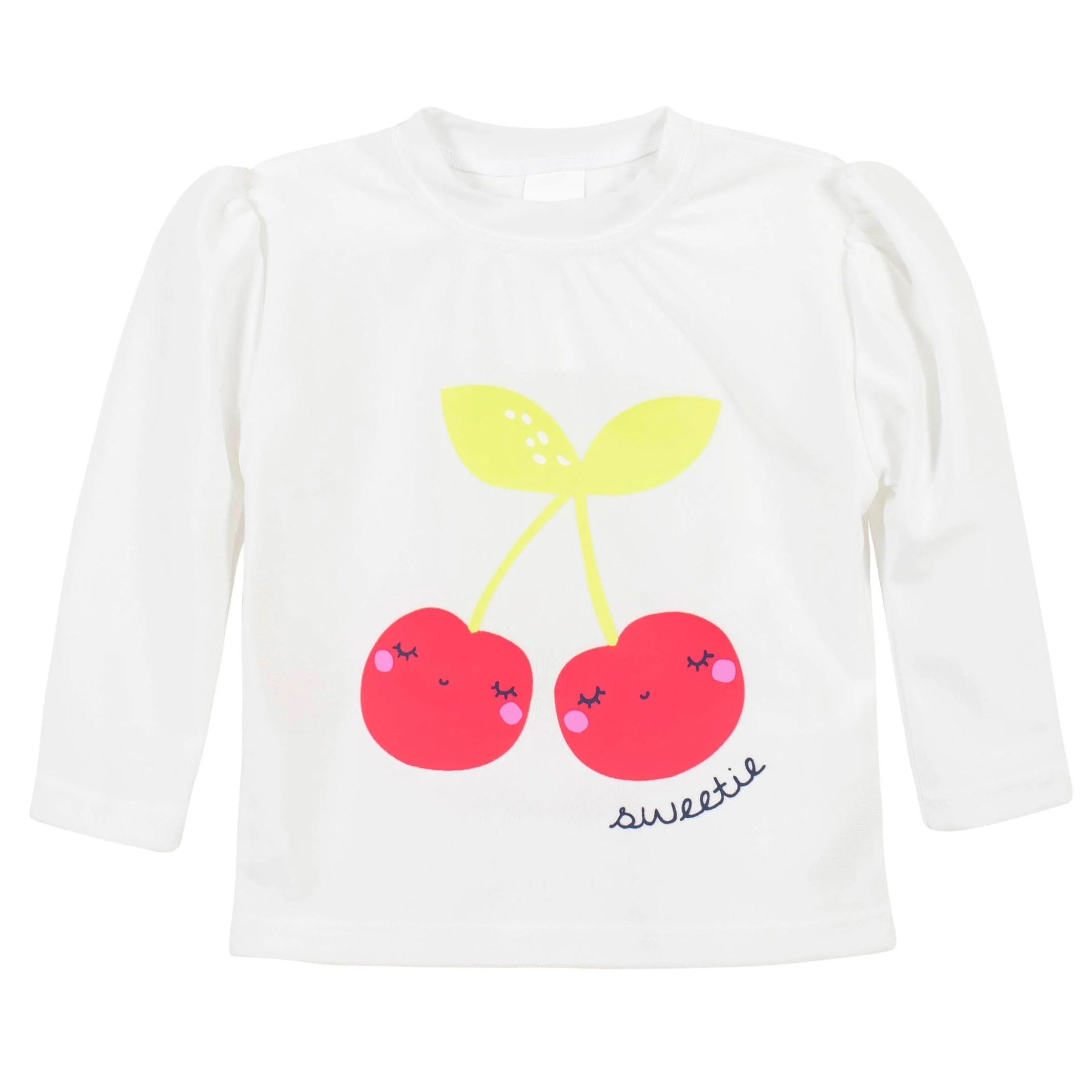 2-Piece Baby & Toddler Girls UPF 50+ Cherry Rash Guard & Swim Bottoms Set - Image 2