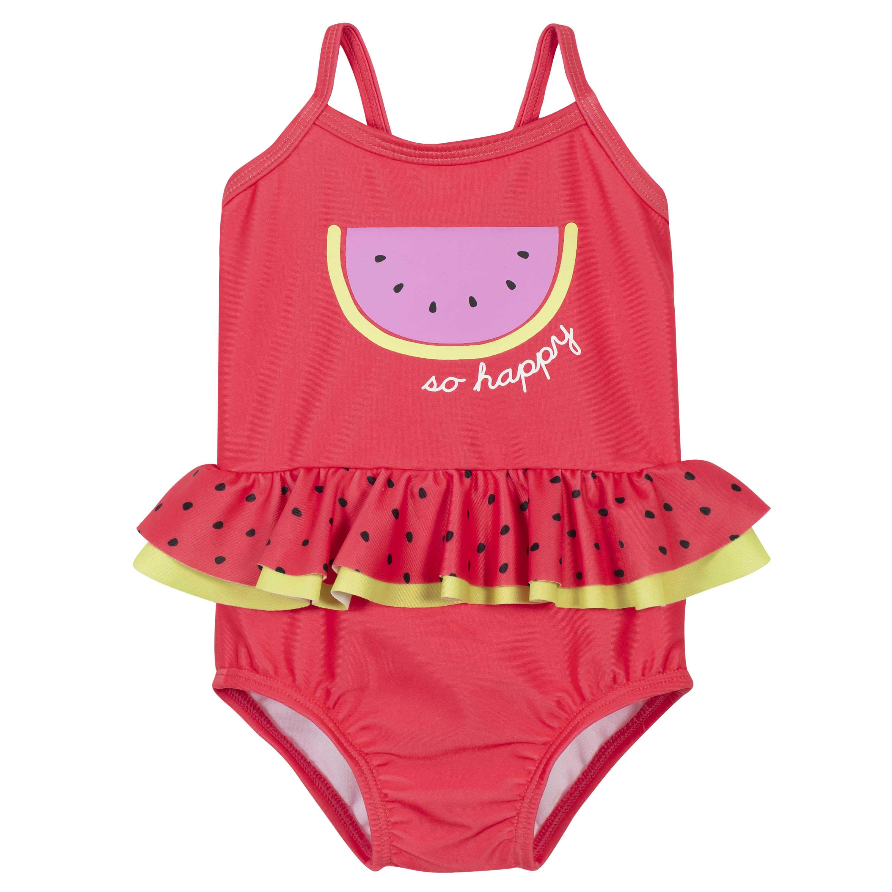 Baby & Toddler Girls UPF 50+ Watermelon One-Piece Swimsuit - Image 2