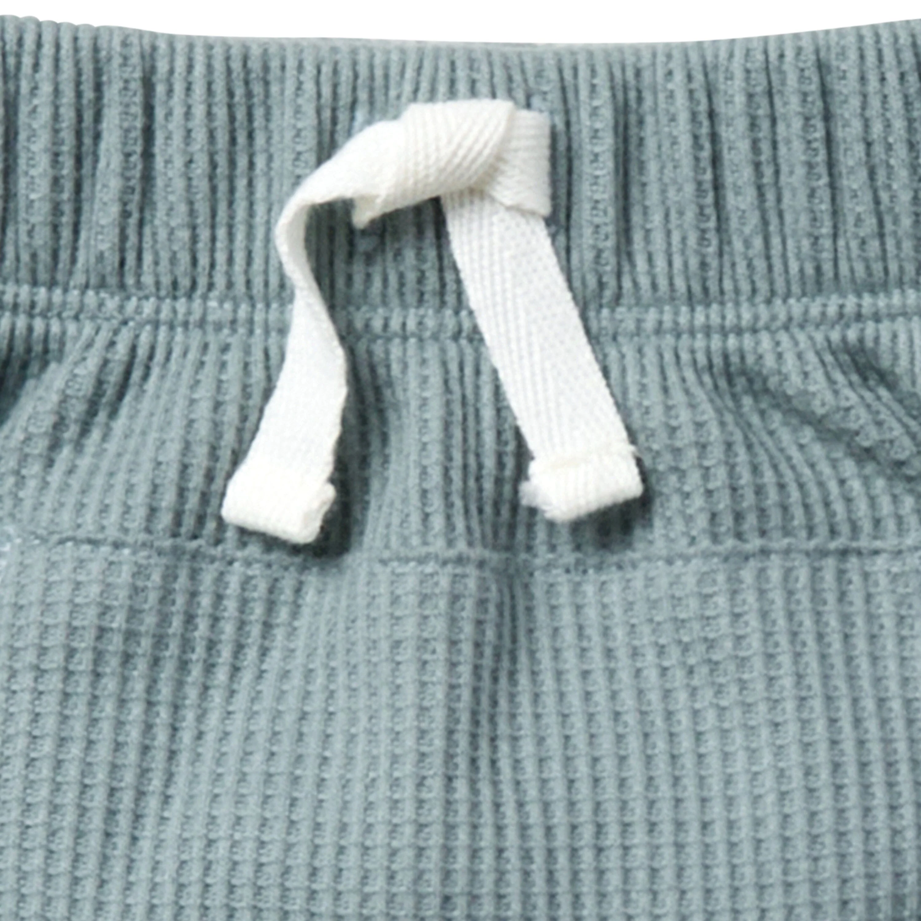 2-Piece Infant & Toddler Boys Ivory Stripe Collar Top & Harem Shorts Set - Image 8