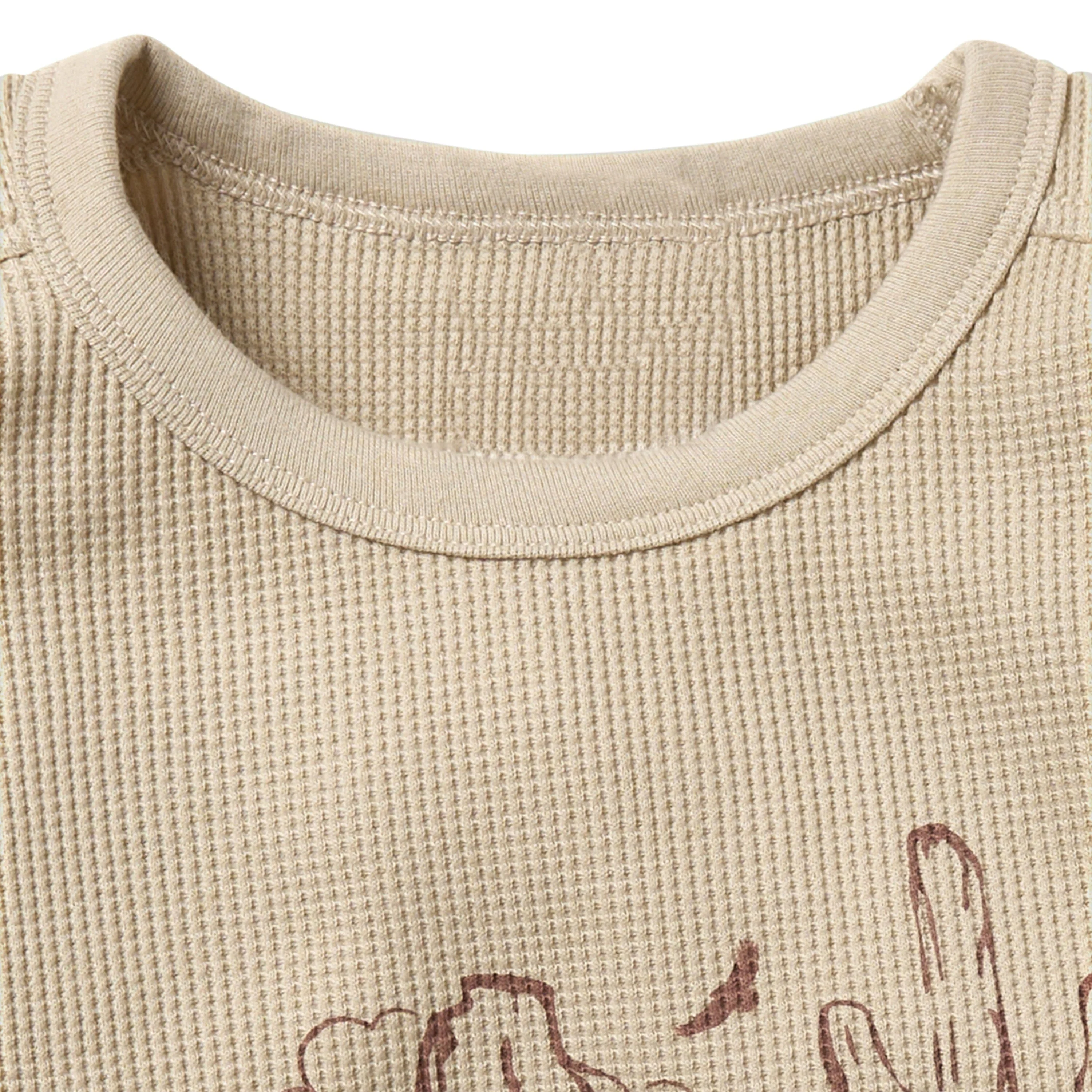 2-Piece Infant & Toddler Boys Desert T-Shirt & Brown Harem Shorts Set - Image 3