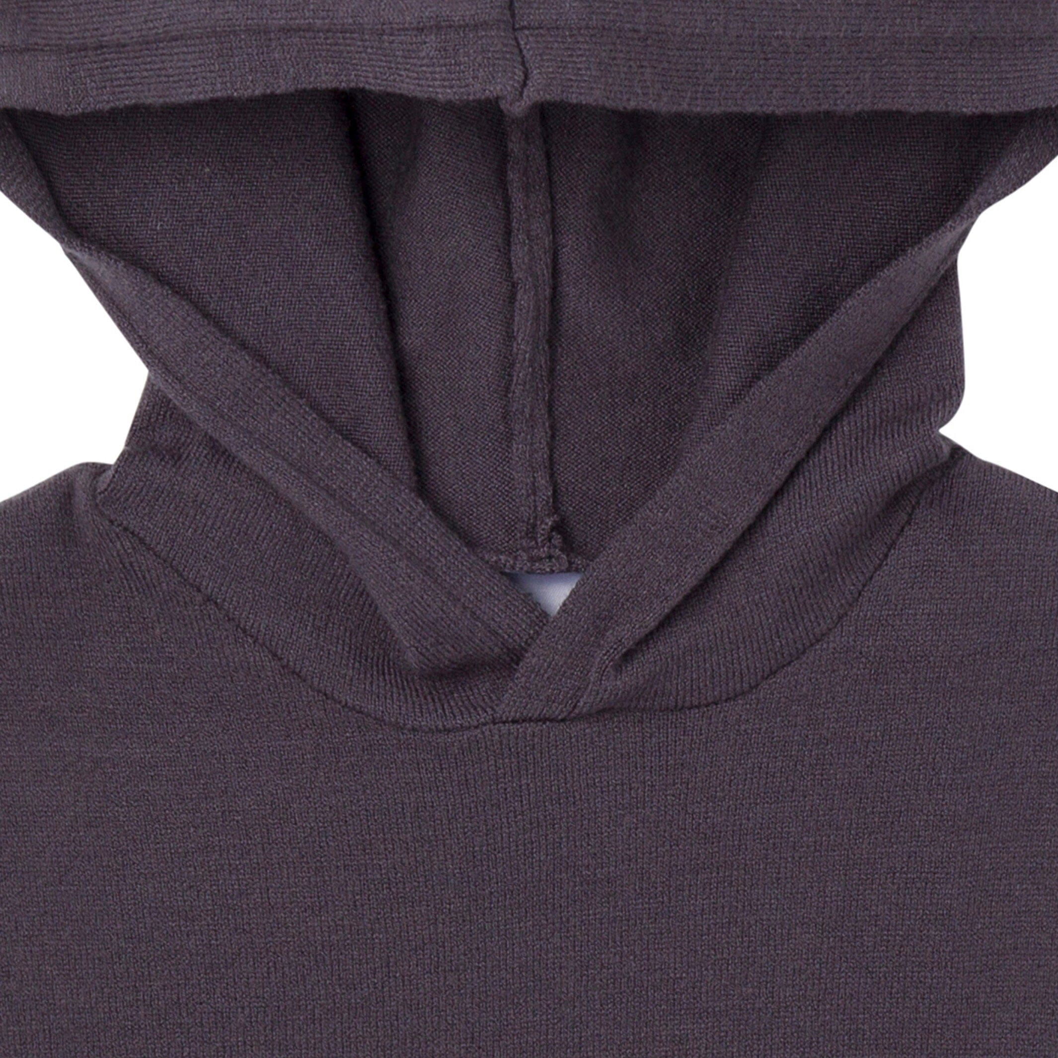 2-Piece Infant & Toddler Dark Grey Hooded Waffle Top and Legging Viscose Set - Image 5