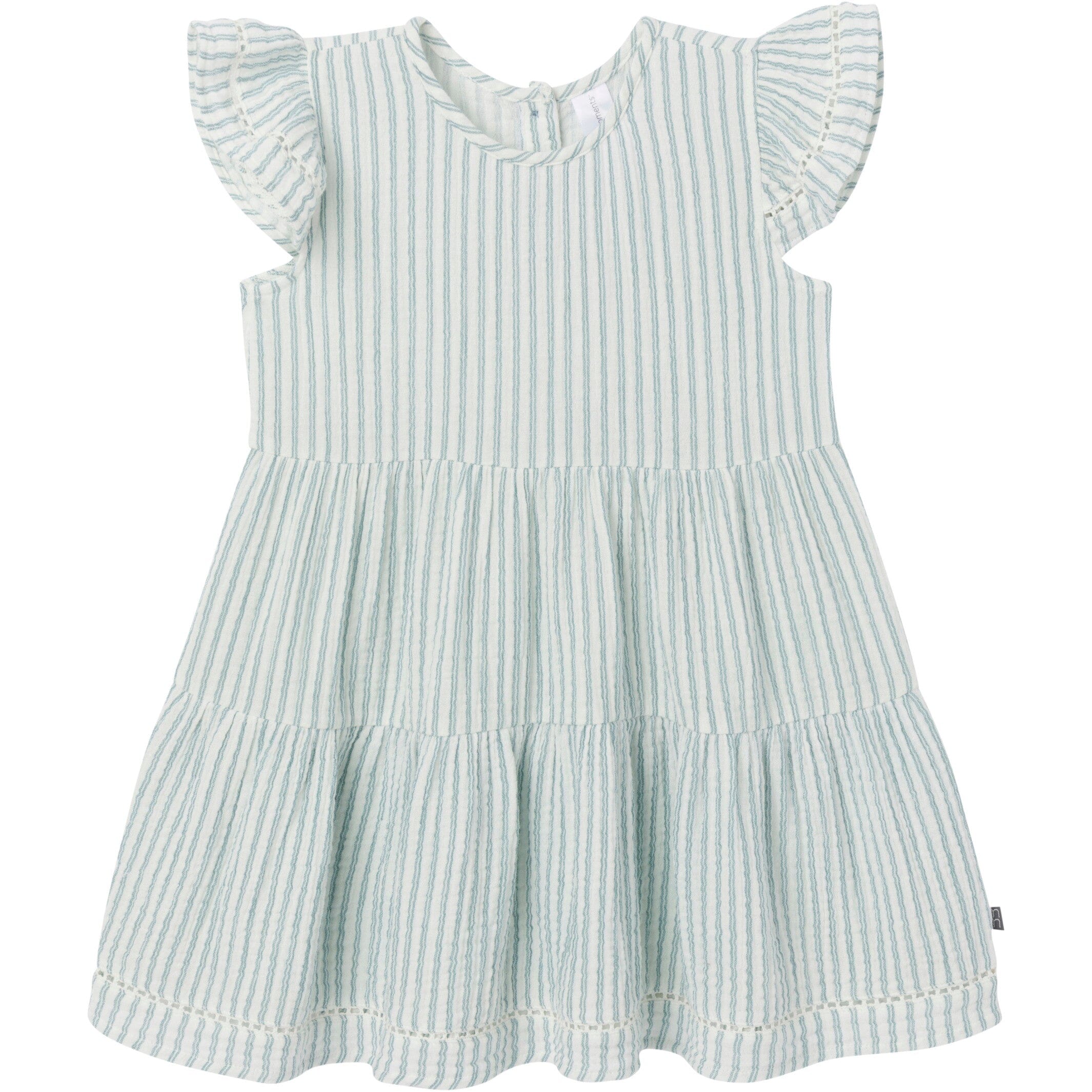 Mommy & Me Teal Stripe Gauze Dresses Bundle - Image 2