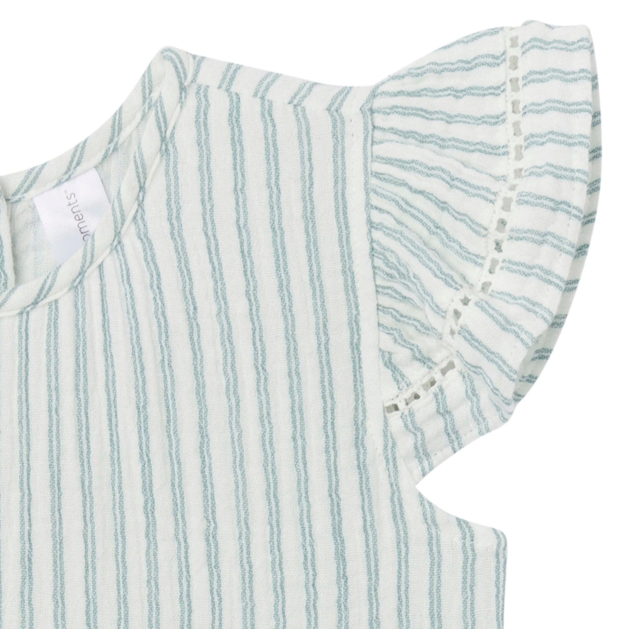 Mommy & Me Teal Stripe Gauze Dresses Bundle - Image 3
