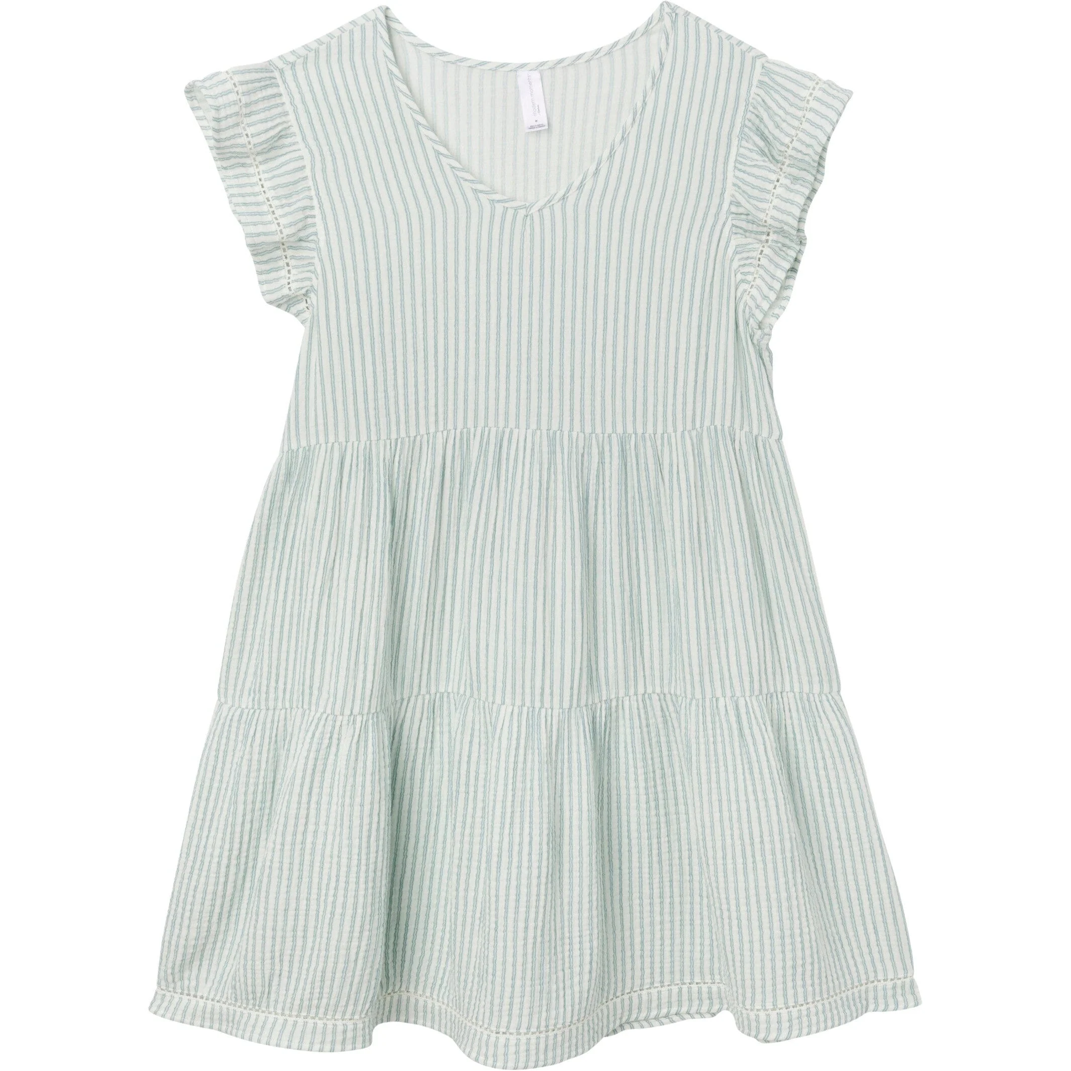 Mommy & Me Teal Stripe Gauze Dresses Bundle - Image 4