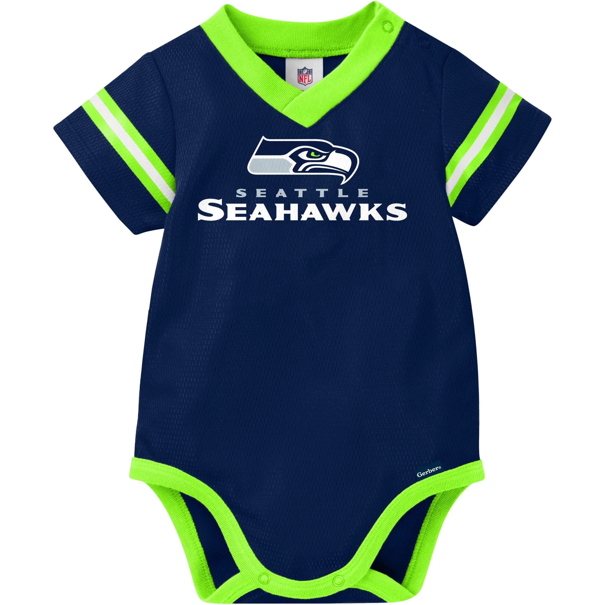 Baby Boys Seattle Seahawks Jersey Bodysuit