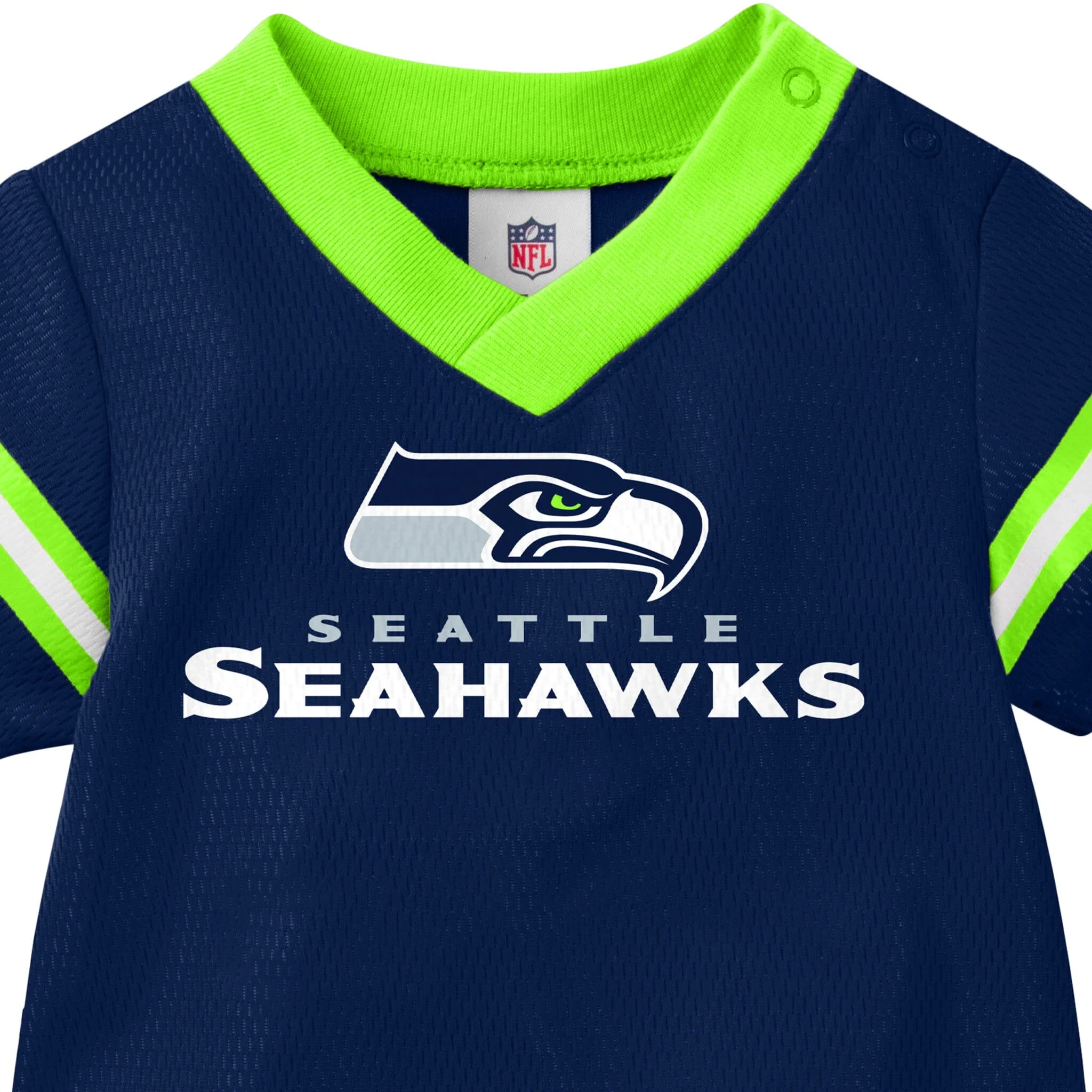 Baby Boys Seattle Seahawks Jersey Bodysuit - Image 4