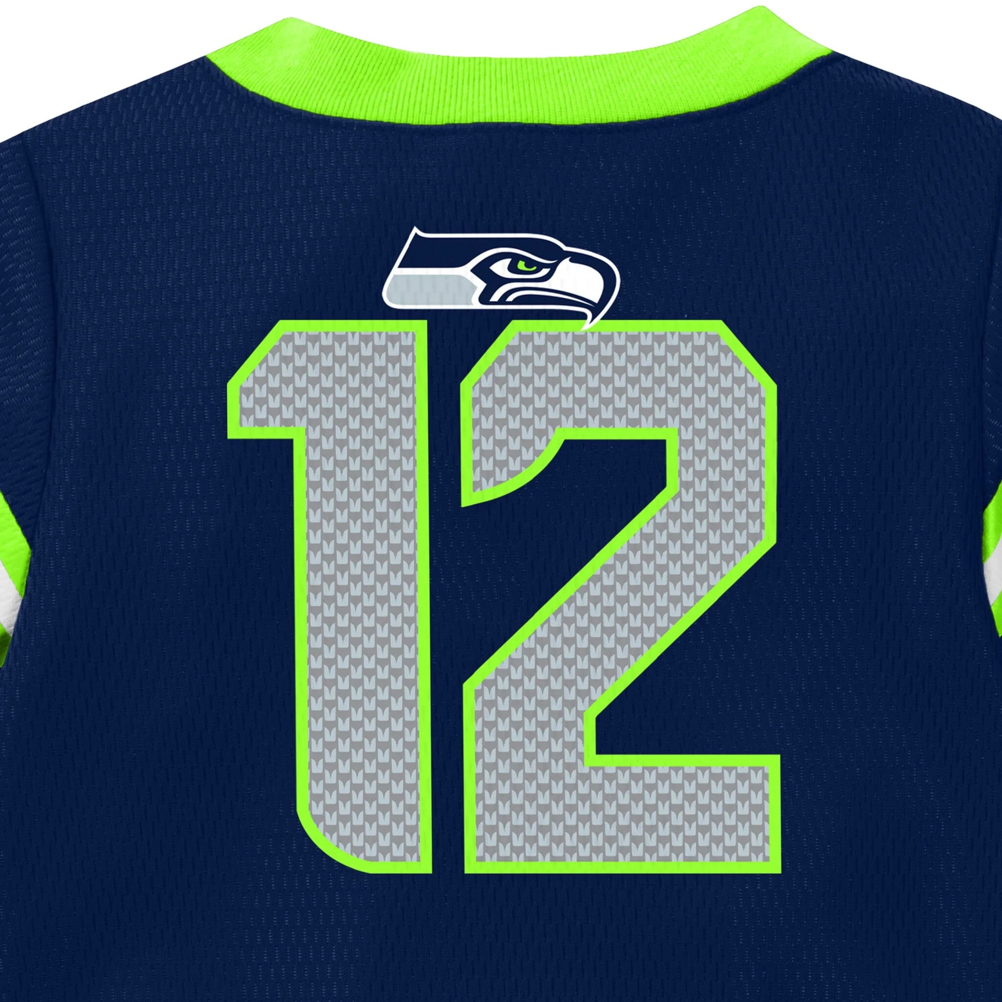 Baby Boys Seattle Seahawks Jersey Bodysuit - Image 6